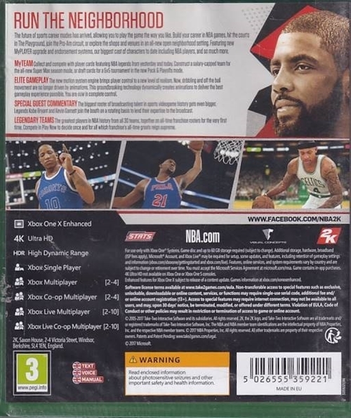 NBA 2K18 - XBOX One (AA Grade) (Genbrug)